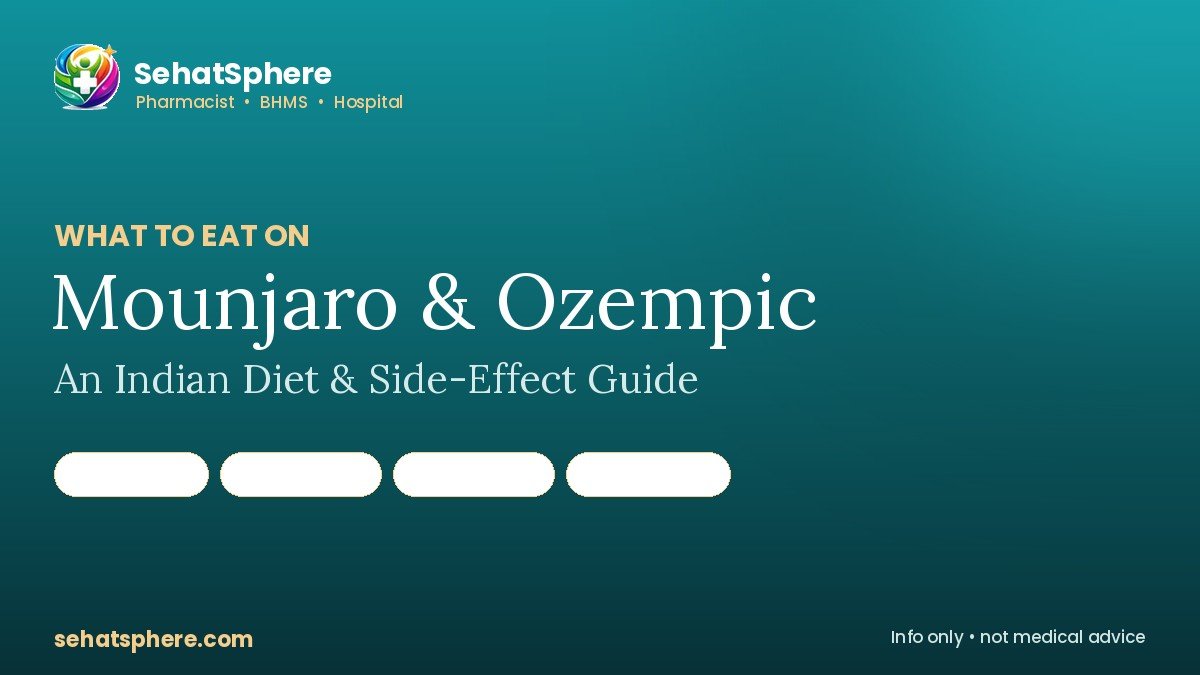 What to eat on Mounjaro and Ozempic - an Indian diet guide by a pharmacist