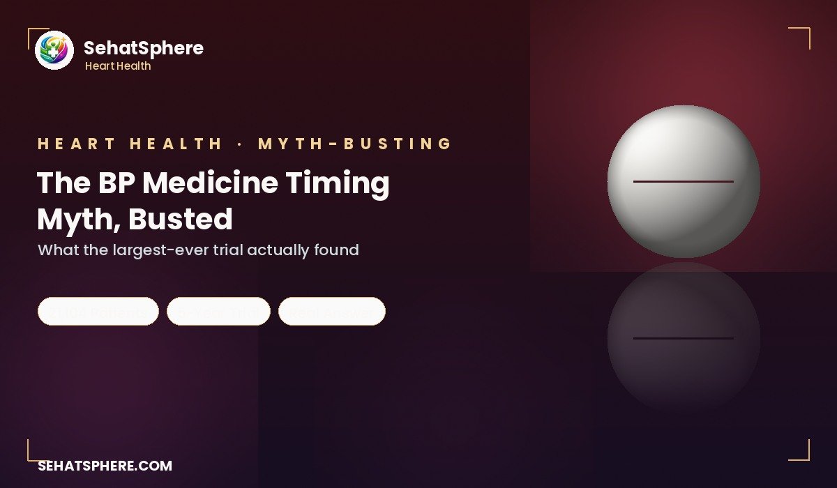 Blood pressure medicine timing myth busted - pharmacist guide