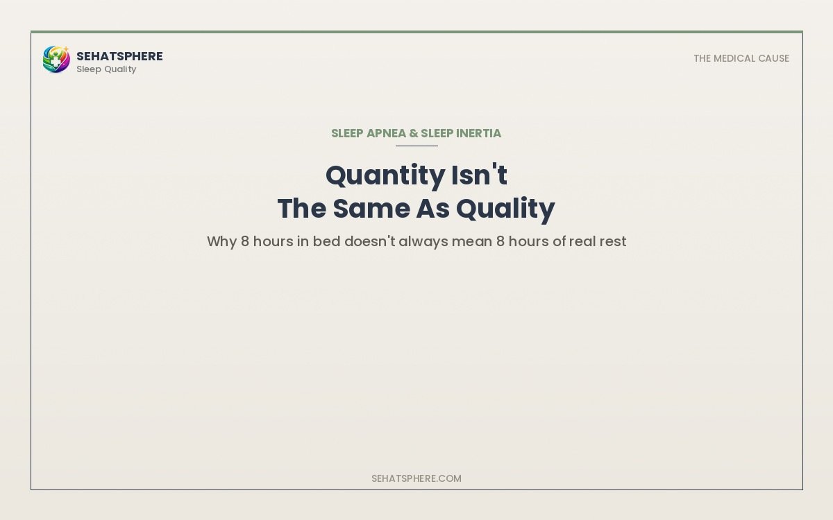Sleep quality versus sleep quantity and sleep apnea explained