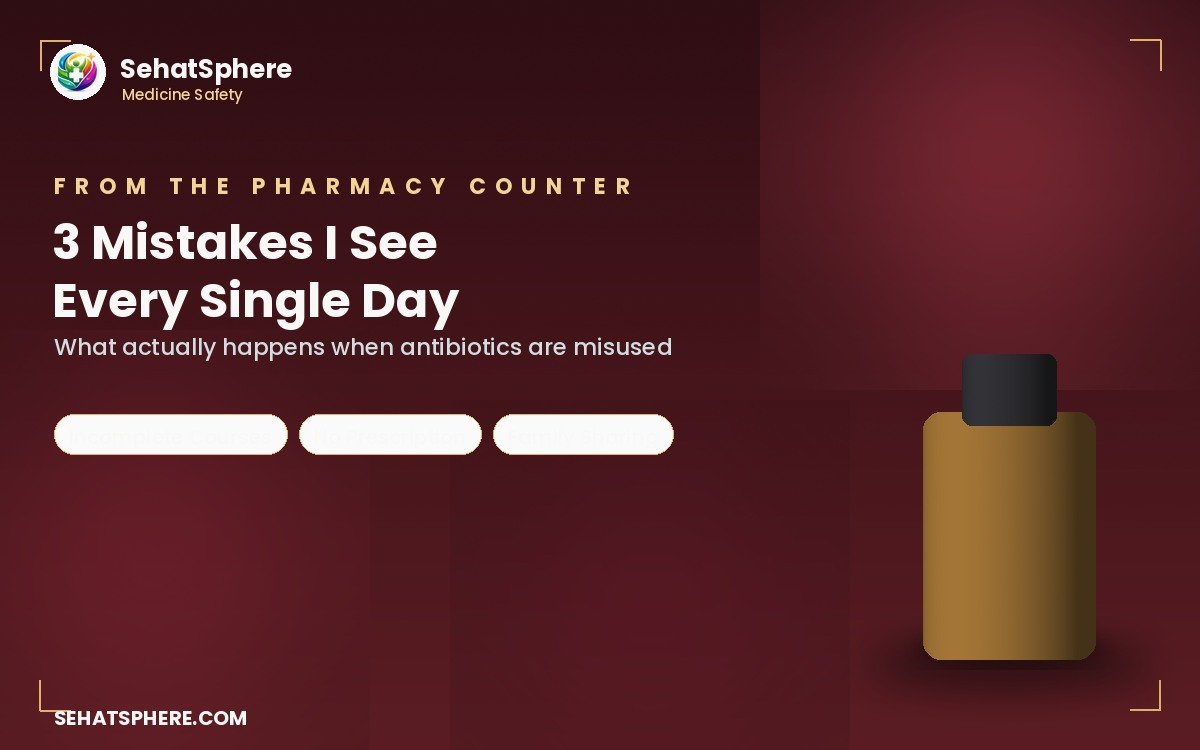 Common antibiotic mistakes at the pharmacy counter