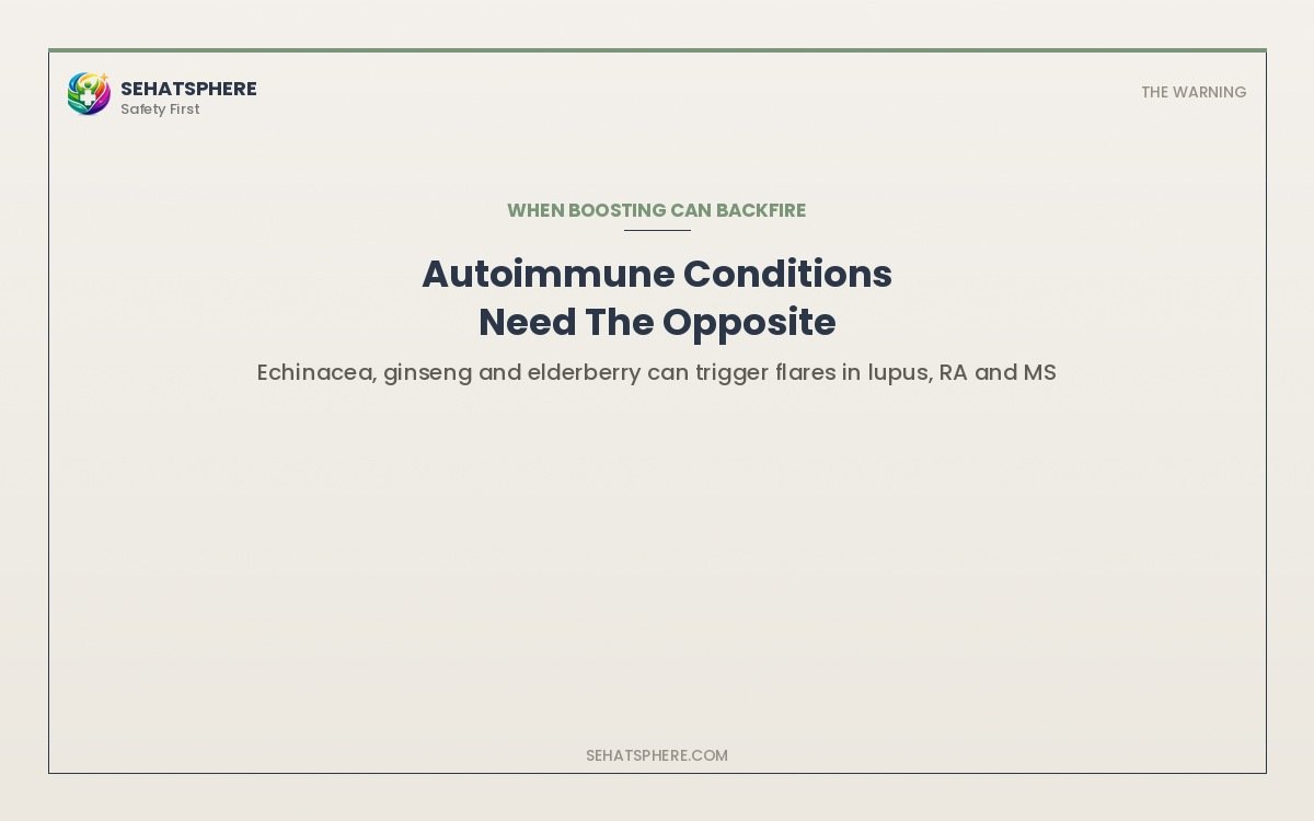 Immune boosting supplements autoimmune disease warning lupus arthritis