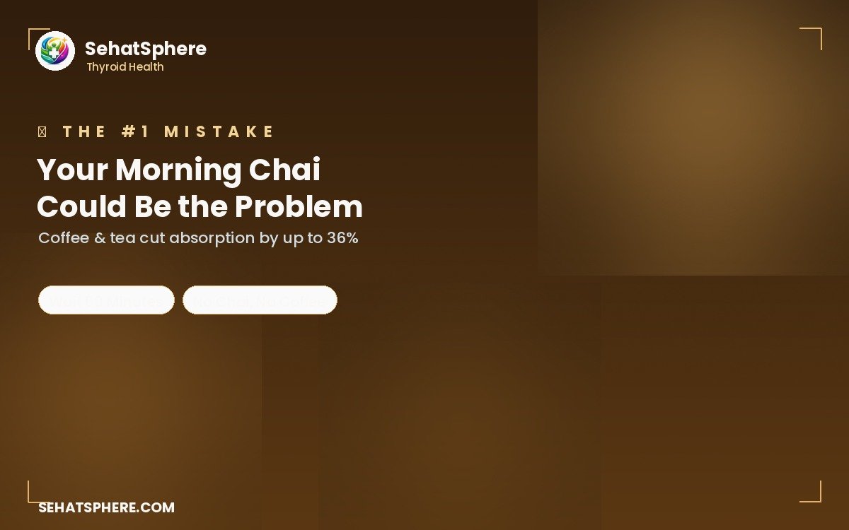 Coffee and tea reduce thyroid medicine absorption - the chai mistake