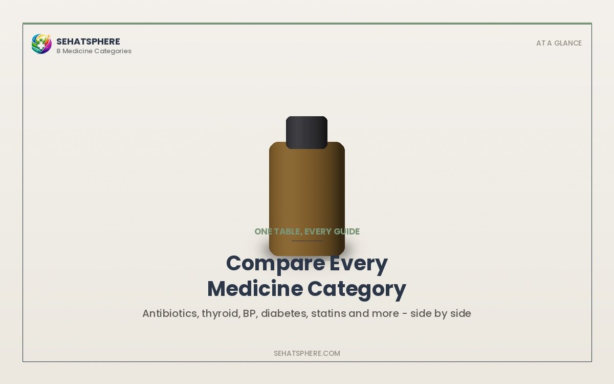 Medicine safety comparison table all categories