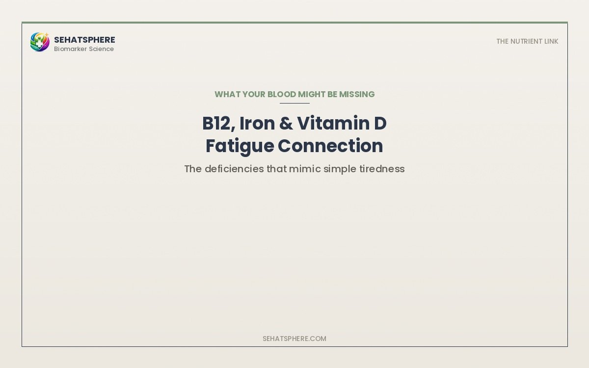 B12 iron vitamin D magnesium deficiency fatigue connection