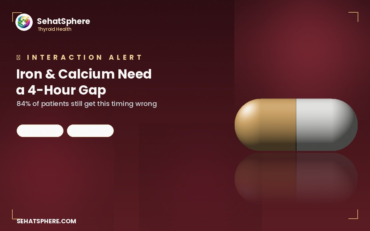 Iron and calcium 4 hour rule with thyroid medicine