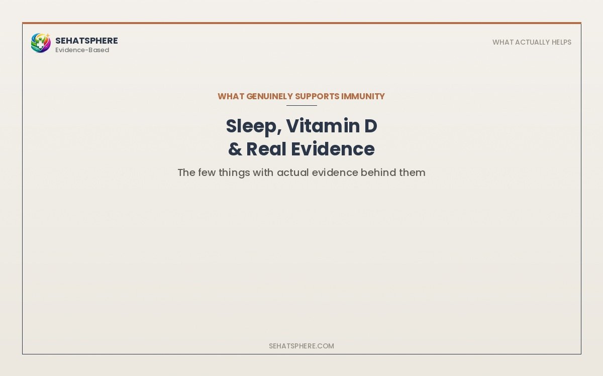 What genuinely supports immunity sleep vitamin D evidence