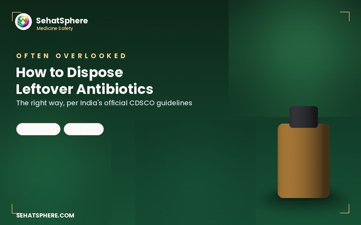 How to safely dispose of leftover antibiotics in India