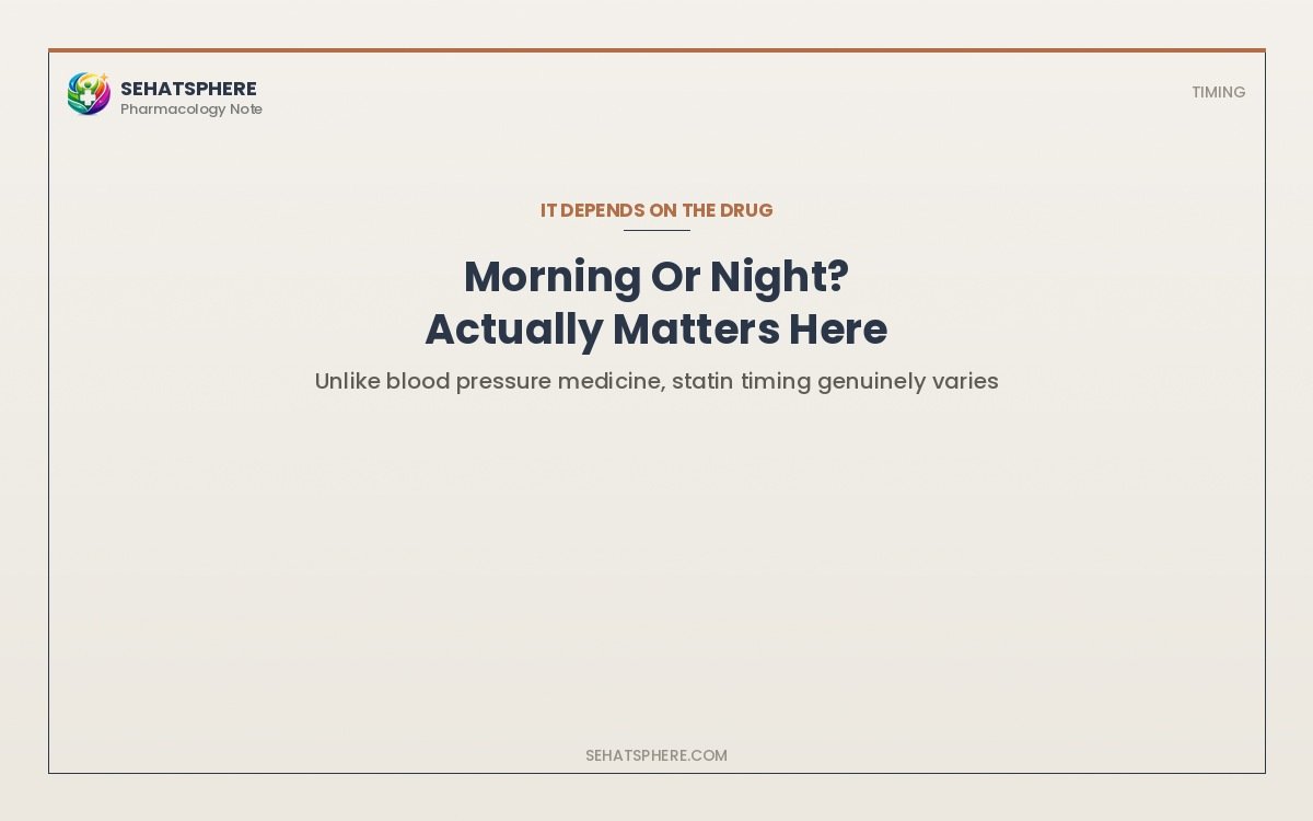 Statin timing morning versus night explained