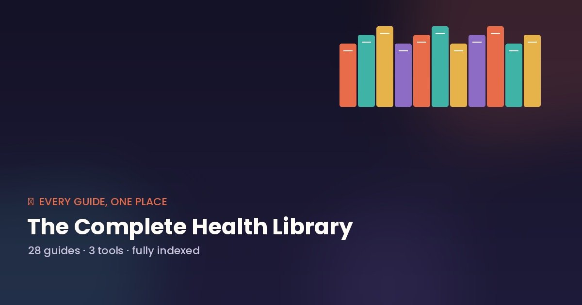 The complete health library — every Sehatsphere guide organized