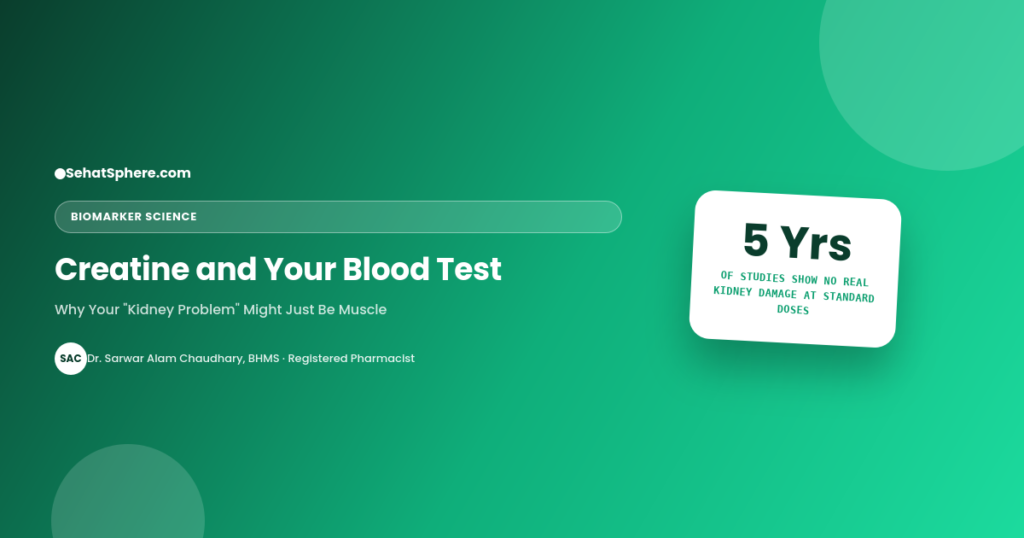 Creatine and blood test - hidden kidney flag explained, SehatSphere pharmacist guide
