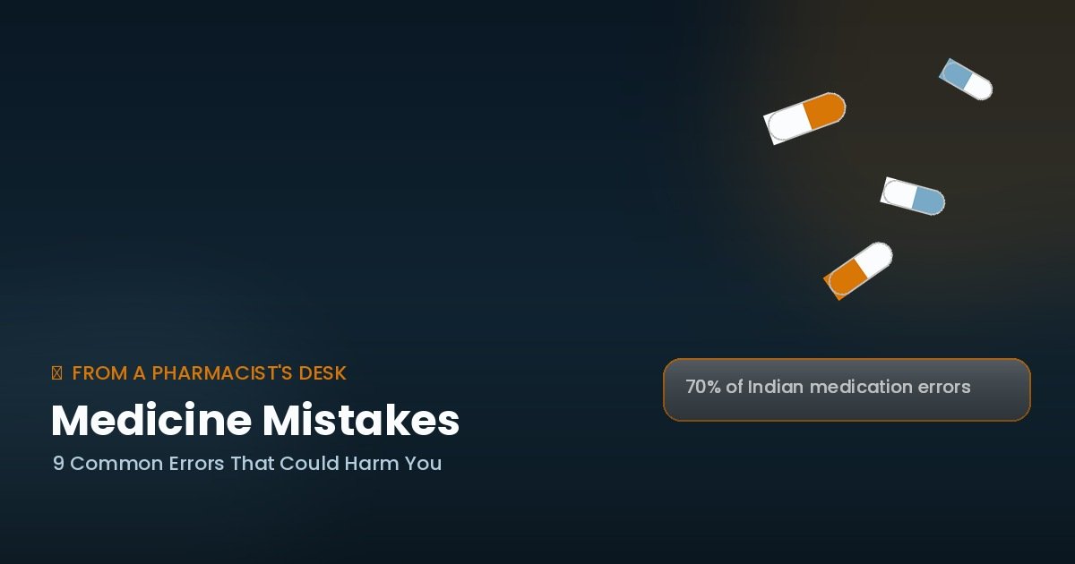 Medicine mistakes — 9 common errors featured image