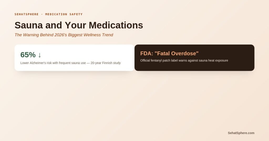 Sauna and your medications FDA fentanyl patch heat warning