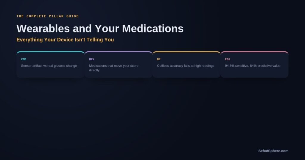 Wearables and your medications complete guide CGM HRV blood pressure ECG