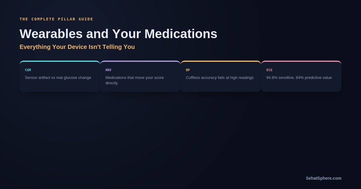 Wearables and your medications complete guide CGM HRV blood pressure ECG
