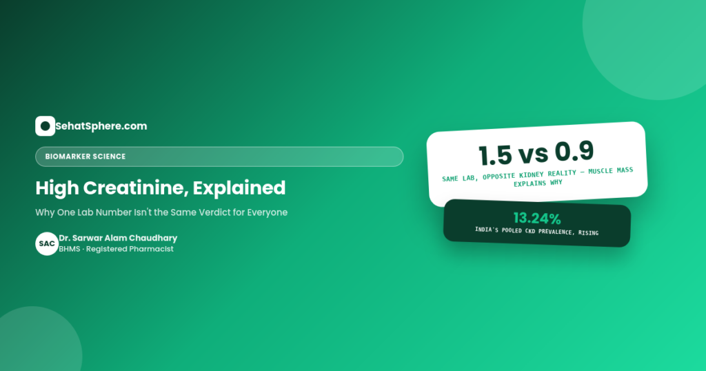 High creatinine levels explained - why one lab number isn't the same verdict for everyone, SehatSphere pharmacist guide