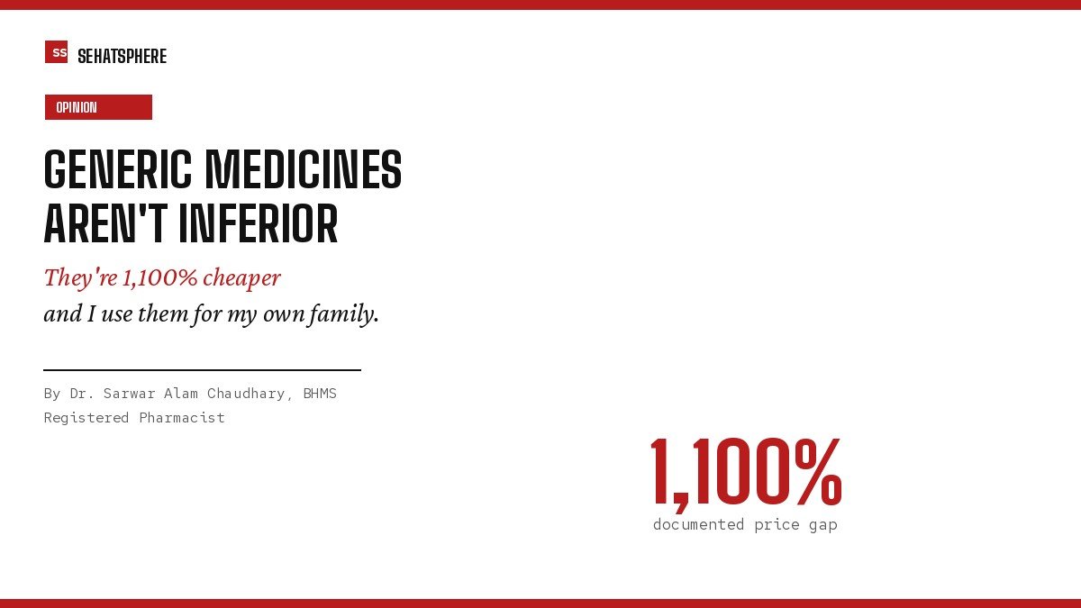 Generic medicines vs branded medicines price comparison India