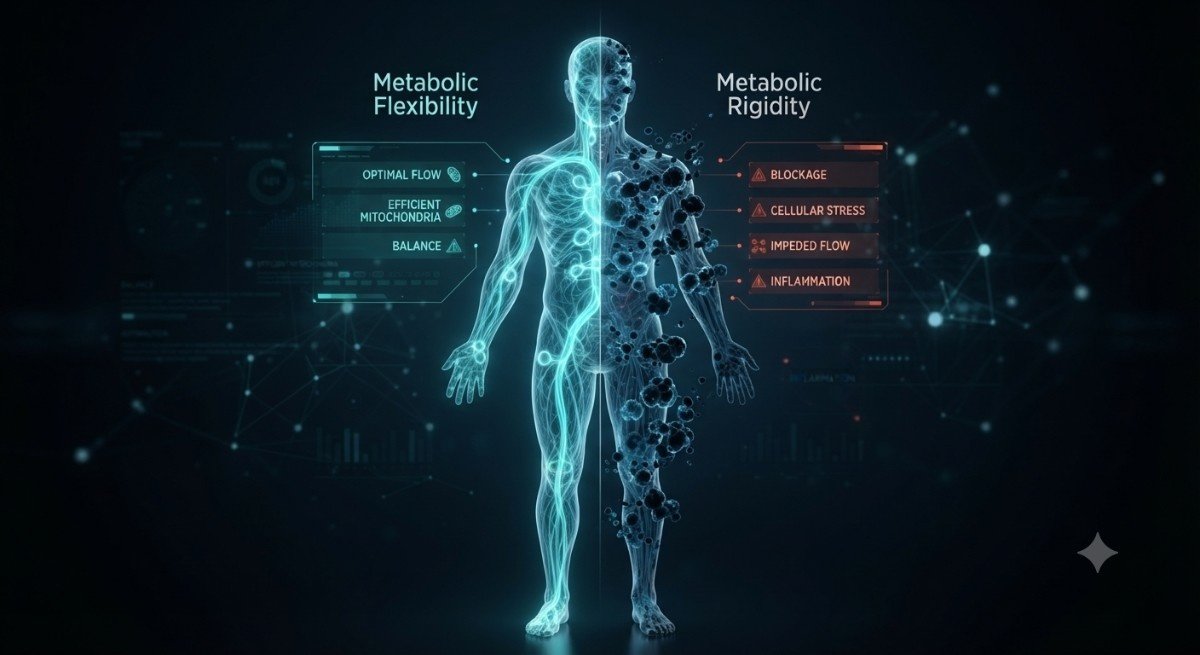 Metabolic flexibility vs rigidity cellular energy comparison