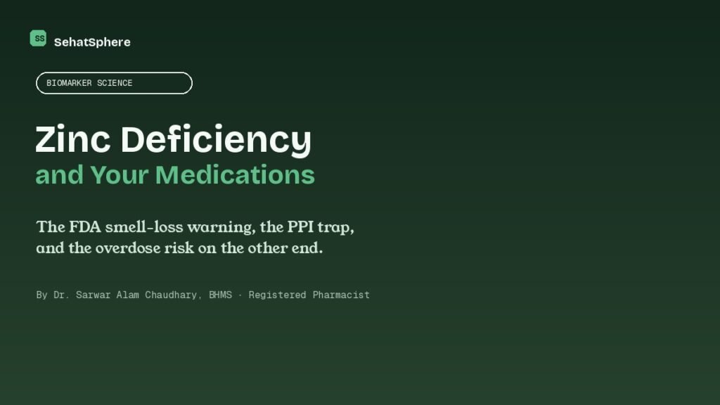 deficiency and your medications - zinc supplement bottle next to nasal spray