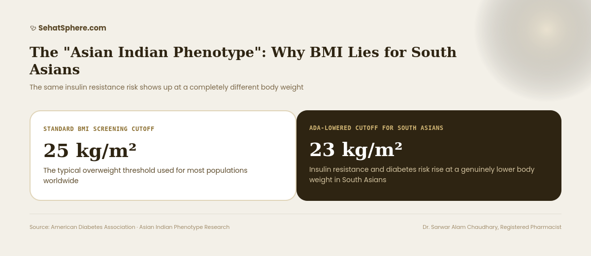 How to reverse insulin resistance - Asian Indian phenotype BMI cutoff 23 vs 25